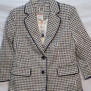 Anne Klein Polka Dot Blazer